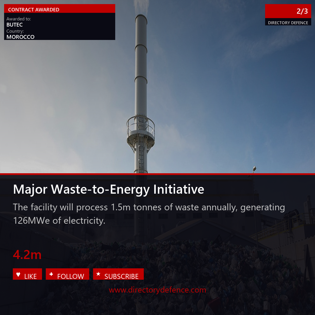 BUTEC, Waste-to-Energy, 126 MWe, Morocco